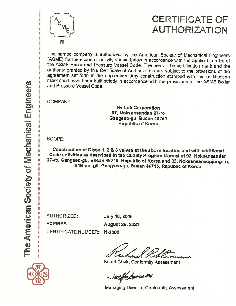 ASME_Certificate